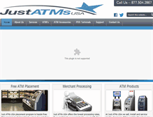 Tablet Screenshot of justatmsusa.com